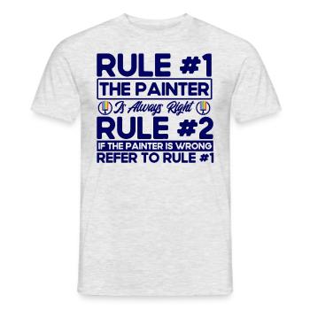 Building painter Painter Tradesman Gift - Men's T-Shirt - heather grey - Front - AI Model Male 178 dark (178cm)