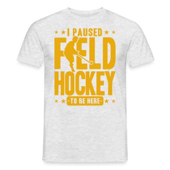 Field Hockey Indoor Field Hockey Field Hockey Players - Men's T-Shirt - heather grey - Front - AI Model Male 178 dark (178cm)