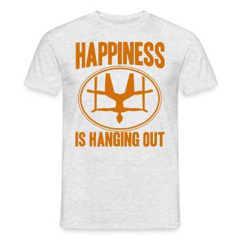 Aerial Silk Aerial Yoga Workout Aerial Acrobats Gesc - Men's T-Shirt - heather grey - Front - AI Model Male 178 dark (178cm)