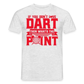 Dart Hobby Dartboard Dart Throw Gift - Men's T-Shirt - heather grey - Front - AI Model Male 178 dark (178cm)