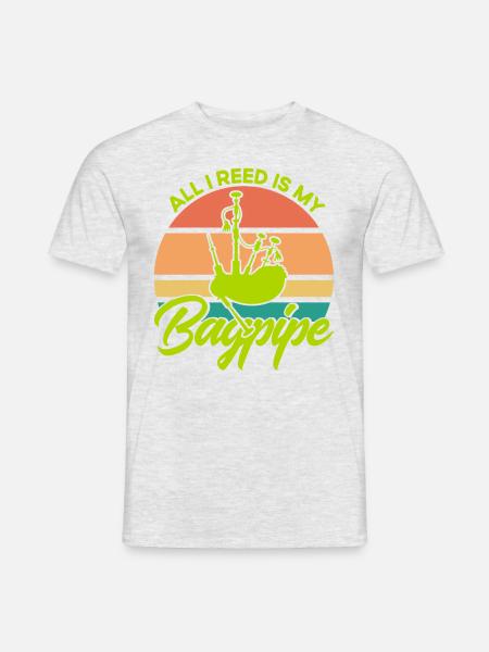 Bagpipers Scottish Bagpipes Bagpipes - Men's T-Shirt - heather grey
