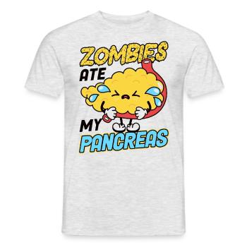 Jugendlicher Diabetes Diabetes heilen Diabetes Mon - Männer T-Shirt - Grau meliert - Vorne - AI Model Male 178 dark (178cm)
