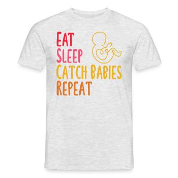 Doula Obstetrician Obstetrician Gift - Men's T-Shirt - heather grey - Front - AI Model Male 178 dark (178cm)