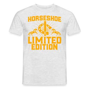 Horseshoe Throwing Horseshoe Throwing Game Horseshoe Throwing - Men's T-Shirt - heather grey - Front - AI Model Male 178 dark (178cm)