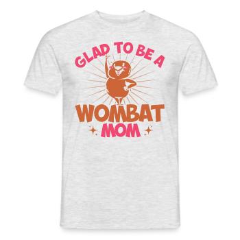 Wombat Wombats Australien Outback Geschenk - Männer T-Shirt - Grau meliert - Vorne - AI Model Male 178 dark (178cm)