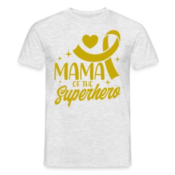 Survivant du cancer infantile du ruban jaune v - T-shirt homme - gris chiné - Devant - AI Model Male 178 dark (178cm)