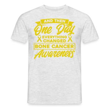 Bone Cancer Support Bone Cancer Fighter Kn - Men's T-Shirt - heather grey - Front - AI Model Male 178 dark (178cm)