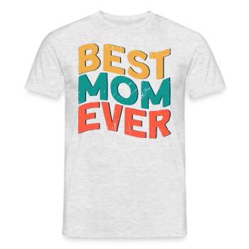 Cadeau de fête des mères familial jumelé aux mères - T-shirt homme - gris chiné - Devant - AI Model Male 178 dark (178cm)
