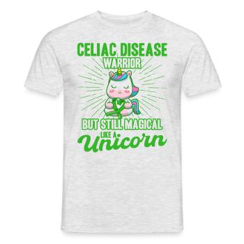 Celiac Disease Support Celiac Disease Awareness Greens - Men's T-Shirt - heather grey - Front - AI Model Male 178 dark (178cm)