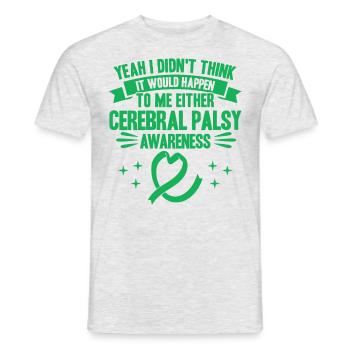Cerebral Palsy Fighter Cerebral Palsy Awareness - Men's T-Shirt - heather grey - Front - AI Model Male 178 dark (178cm)