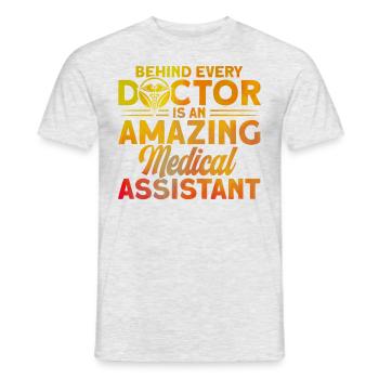Healthcare Assistant Medical Assistant - Men's T-Shirt - heather grey - Front - AI Model Male 178 dark (178cm)