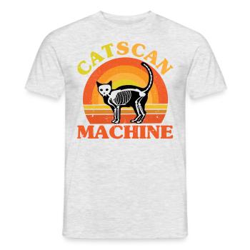 Proverbes de chat Chats Amants Chats Parents - T-shirt homme - gris chiné - Devant - AI Model Male 178 dark (178cm)