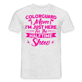 Colorguard Mom hier für die Halbzeitshow Fahnenwac - Männer T-Shirt - Grau meliert - Vorne - AI Model Male 178 dark (178cm)