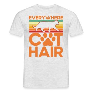Cats lovers cat parents cats sayings - Men's T-Shirt - heather grey - Front - AI Model Male 178 dark (178cm)