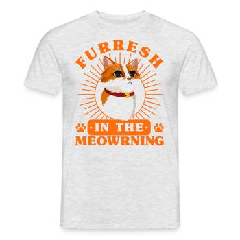 Proverbes de chat Chats Amants Chats Parents - T-shirt homme - gris chiné - Devant - AI Model Male 178 dark (178cm)