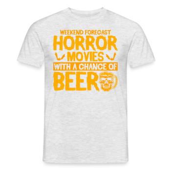 Creepy Movies Horror Movie Scary Movie Gift - Men's T-Shirt - heather grey - Front - AI Model Male 178 dark (178cm)