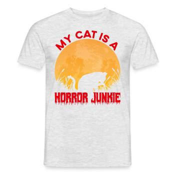 film d’horreur film d’horreur film d’horreur cadeau - T-shirt homme - gris chiné - Devant - AI Model Male 178 dark (178cm)