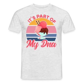 Cela fait partie de mon cadeau de crème glacée ADN - T-shirt homme - gris chiné - Devant - AI Model Male 178 dark (178cm)