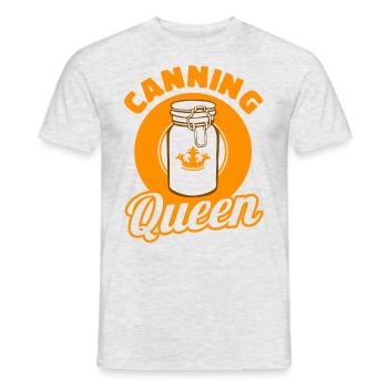 Cadeau de conserve de la reine en conserve - T-shirt homme - gris chiné - Devant - AI Model Male 178 dark (178cm)