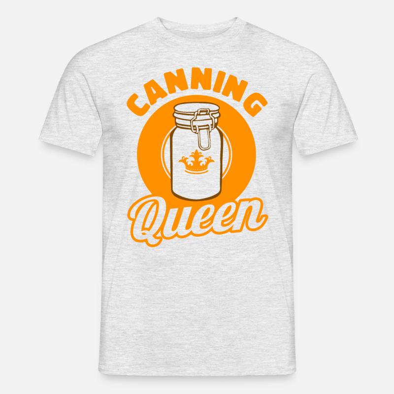 Canning Queen Einmachen Geschenk - Männer T-Shirt - Grau meliert