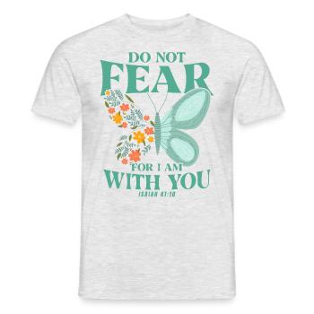 Christian Inspiring Jesus God Gift - Men's T-Shirt - heather grey - Front - AI Model Male 178 dark (178cm)