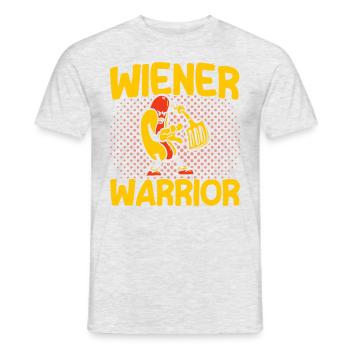Sausages Warrior Hot Dog Gift - Men's T-Shirt - heather grey - Front - AI Model Male 178 dark (178cm)