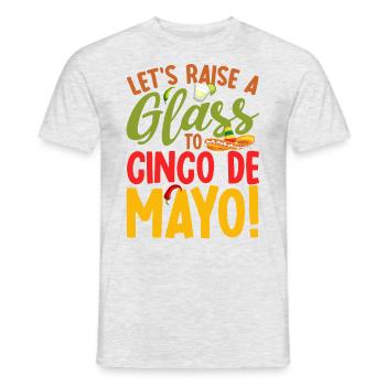 Cinco De Mayo Party Viva Mexico Cinco De Mayo Lehr - Men's T-Shirt - heather grey - Front - AI Model Male 178 dark (178cm)