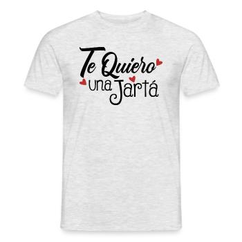 Je t’aime un Jarta - T-shirt homme - gris chiné - Devant - AI Model Male 178 dark (178cm)