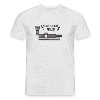 Chipper crash - Men's T-Shirt - heather grey - Front - AI Model Male 178 dark (178cm)