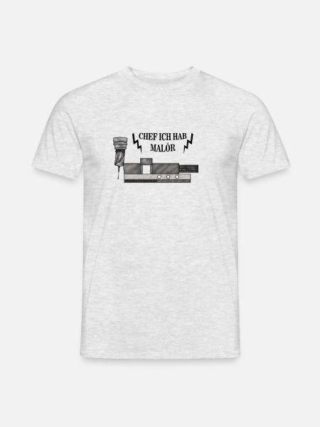 Chipper crash - Men's T-Shirt - heather grey