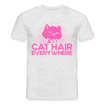 Proverbes de chat Chats Amants Chats Parents - T-shirt homme - gris chiné - Devant - AI Model Male 178 dark (178cm)