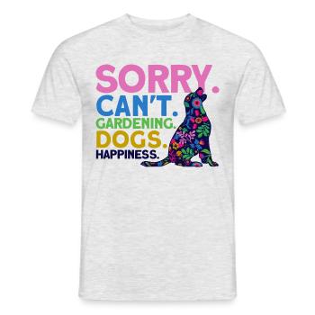 Chien Jardinage Hobby Jardinier Cadeau - T-shirt homme - gris chiné - Devant - AI Model Male 178 dark (178cm)
