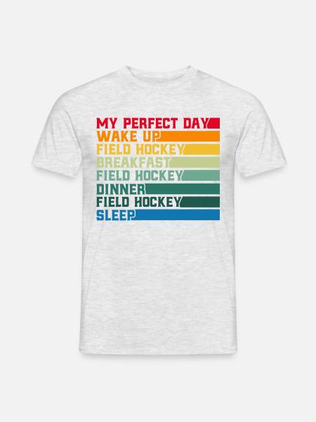 Feldhockey Spieler Mannschaftssport Hallen Feldhoc - Männer T-Shirt - Grau meliert