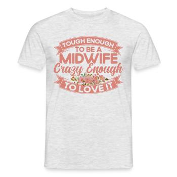 Obstetrician Midwife LD Work Gift - Men's T-Shirt - heather grey - Front - AI Model Male 178 dark (178cm)