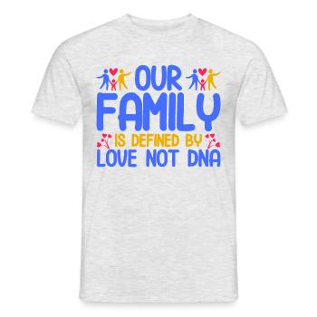 Adoption Foster Parents Adoptive Parents Gift - Men's T-Shirt - heather grey - Front - AI Model Male 178 dark (178cm)