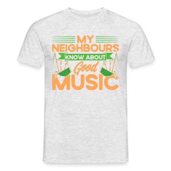 Bagpipes Bagpipes Bagpipes Gift - Men's T-Shirt - heather grey - Front - AI Model Male 178 dark (178cm)