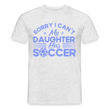 Sportfan Fußball Mama Tochter Geschenk - Männer T-Shirt - Grau meliert - Vorne - AI Model Male 178 dark (178cm)