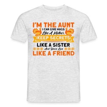 Tanten Tante Schwester Tanten Familie Geschenk - Männer T-Shirt - Grau meliert - Vorne - AI Model Male 178 dark (178cm)