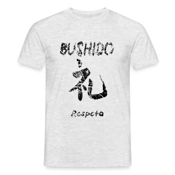 Bushido 6 - Männer T-Shirt - Grau meliert - Vorne - AI Model Male 178 dark (178cm)