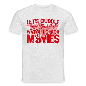 Scary Movie Creepy Movies Horror Movie Gift - Men's T-Shirt - heather grey - Front - AI Model Male 178 dark (178cm)