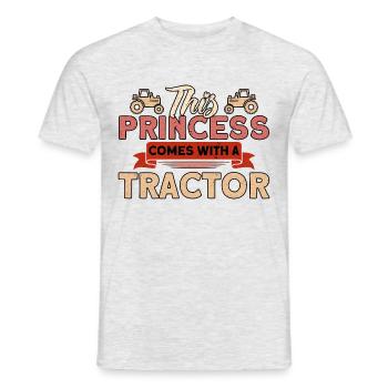Traktor Viehzüchter Landwirt Geschenk - Männer T-Shirt - Grau meliert - Vorne - AI Model Male 178 dark (178cm)