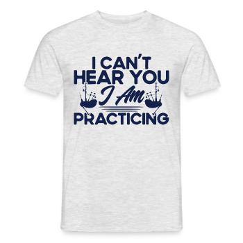 Bagpipe music Bagpipers Scottish bagpipes - Men's T-Shirt - heather grey - Front - AI Model Male 178 dark (178cm)