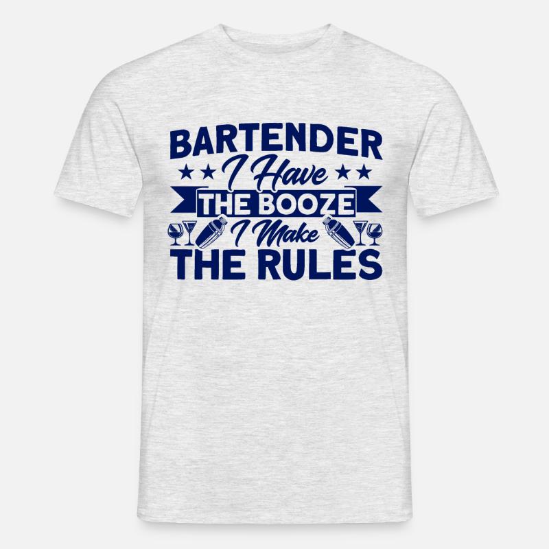 Waiter Service Bartender Gift - Men's T-Shirt - heather grey