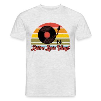 Collection de disques Vinyle Collector Vinyle - T-shirt homme - gris chiné - Devant - AI Model Male 178 dark (178cm)