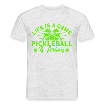 Paddleball Pickleball spielen Pickleball-Spieler - Männer T-Shirt - Grau meliert - Vorne - AI Model Male 178 dark (178cm)