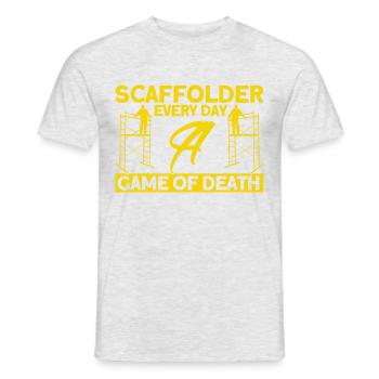 Scaffolding Scaffolding Scaffolding Scaffolding Builder Gift - Men's T-Shirt - heather grey - Front - AI Model Male 178 dark (178cm)