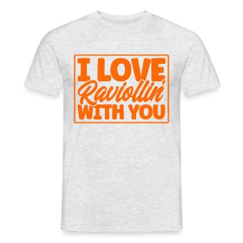 Noodles Noodle Lover Ravioli Cadeau - T-shirt homme - gris chiné - Devant - AI Model Male 178 dark (178cm)