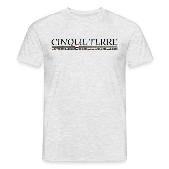 Cinque Terre, Italia - Männer T-Shirt - Grau meliert - Vorne - AI Model Male 178 dark (178cm)