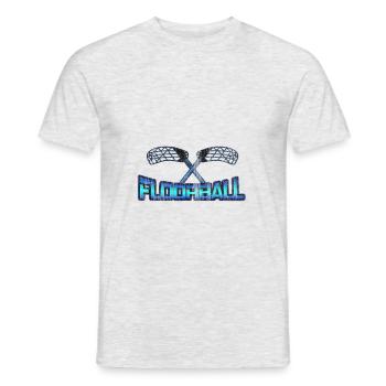 Floorball sport de passe-temps - T-shirt homme - gris chiné - Devant - AI Model Male 178 dark (178cm)