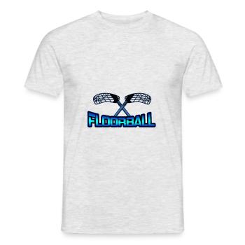 Floorball sport de passe-temps - T-shirt homme - gris chiné - Devant - AI Model Male 178 dark (178cm)